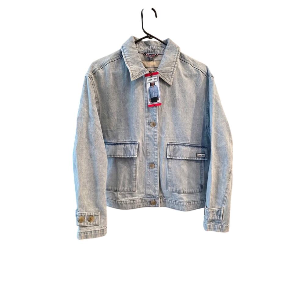 NWT Hunter Women's Utility Jean Jacket Size M 100% Cotton
